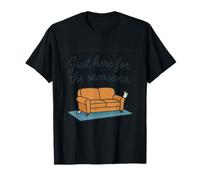Gráfico de Just Here for The Savasana Yoga Sofá Camiseta