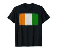 Gráfico de la bandera de Costa de Marfil para hombres, mujeres y niños Camiseta