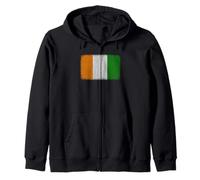 Gráfico de la bandera de Costa de Marfil para hombres, mujeres y niños Sudadera con Capucha