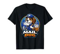 Gráfico de la Mascota de Mail Dog, Empleado Postal Camiseta