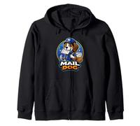 Gráfico de la Mascota de Mail Dog, Empleado Postal Sudadera con Capucha