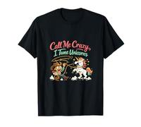 Gráfico de Lazo de Vaquero Call Me Crazy I Tame Unicorns Camiseta