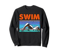 Gráfico de Letras del Equipo de natación Swim Swimmer Lane Sudadera