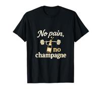 Gráfico de levantamiento de pesas sin dolor ni champán Camiseta