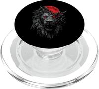 Gráfico de Lion Moon Animal Lover Art Safari Zoo Rock PopSockets PopGrip para MagSafe