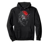 Gráfico de Lion Moon Animal Lover Art Safari Zoo Rock Sudadera con Capucha