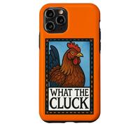 Gráfico de lo que dice el pollo divertido de Cluck para granja Carcasa para iPhone 11 Pro