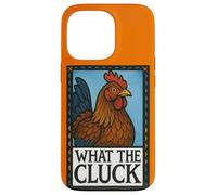 Gráfico de lo que dice el pollo divertido de Cluck para granja Carcasa para iPhone 13 Pro
