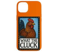 Gráfico de lo que dice el pollo divertido de Cluck para granja Carcasa para iPhone 14 Plus