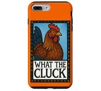 Gráfico de lo que dice el pollo divertido de Cluck para granja Carcasa para iPhone 7 Plus/8 Plus