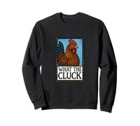 Gráfico de lo que dice el pollo divertido de Cluck para granja Sudadera