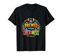 Gráfico de motivación de café elaborado para la grandeza Camiseta