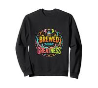 Gráfico de motivación de café elaborado para la grandeza Sudadera
