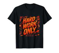 Gráfico de motivación de disciplina Solo Trabajo Duro Camiseta