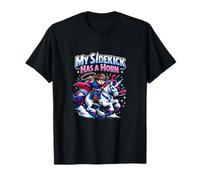 Gráfico de My Sidekick Has a Horn Unicorn Wrangler Camiseta