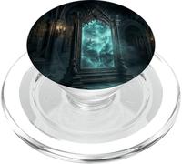 Gráfico de Mystic Mirror Portal Gothic Fantasy Magic Realm PopSockets PopGrip para MagSafe
