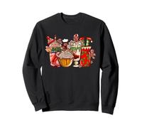 Gráfico de Navidad de Jengibre café Vacaciones Invierno Bebida Sudadera