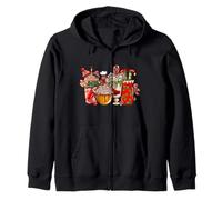 Gráfico de Navidad de Jengibre café Vacaciones Invierno Bebida Sudadera con Capucha