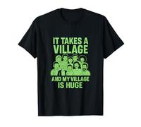 Gráfico de neón It Takes a Village My Village Is Enorme Camiseta