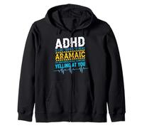 Gráfico de neurodiversidad de Texto arameo con Errores de Sudadera con Capucha