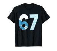 Gráfico de números de Invierno de 67 Copos de Nieve Helados de Temporada Camiseta