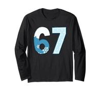 Gráfico de números de Invierno de 67 Copos de Nieve Helados de Temporada Manga Larga