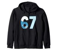 Gráfico de números de Invierno de 67 Copos de Nieve Helados de Temporada Sudadera con Capucha