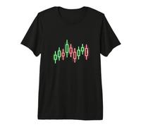 Gráfico de Operaciones, Gráfico de acciones de Velas japonesas, para el comerciante Camiseta Premium