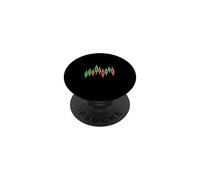 Gráfico de Operaciones, Gráfico de acciones de Velas japonesas, para el comerciante PopSockets PopGrip Adhesivo