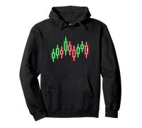 Gráfico de Operaciones, Gráfico de acciones de Velas japonesas, para el comerciante Sudadera con Capucha