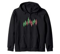 Gráfico de Operaciones, Gráfico de acciones de Velas japonesas, para el comerciante Sudadera con Capucha