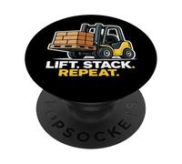 Gráfico de Operador de Carretilla elevadora de repetición de Pila de PopSockets PopGrip Adhesivo