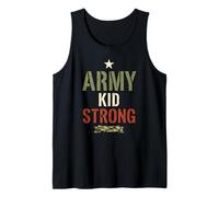 Gráfico de Orgullo Militar Fuerte de Army Kid Camiseta sin Mangas