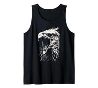 Gráfico de pájaro Tradicional Americano con Forma de Tatuaje de águila Vintage Camiseta sin Mangas