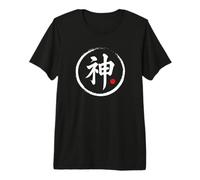 Gráfico de Palabras Kanji japonés Dios Camiseta Premium