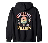 Gráfico de paletas Chillin Like A Villain Sudadera con Capucha