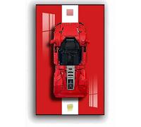Gráfico de pared con luz LED para LEGO 42143 Technic Ferrari Daytona SP3 - Kit de construcción de coche para adultos - Modelo de gráfico de pared de coche - Regalo para niños (B)