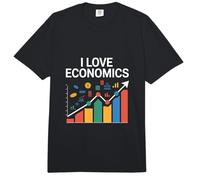 Gráfico de pasión I Love Economics Enthusiasts Comfort Colors Adult Heavyweight T-Shirt