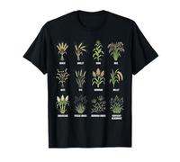 Gráfico de pastos y Cereales Guía botánica Entusiastas de Las Plantas Camiseta