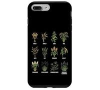 Gráfico de pastos y Cereales Guía botánica Entusiastas de Las Plantas Carcasa para iPhone 7 Plus/8 Plus