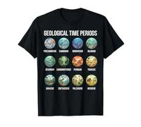 Gráfico de períodos de Tiempo geológico Paleontología e Historia de la Tierra Camiseta
