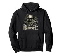 Gráfico de Pesca Northern Pike Hunter Sudadera con Capucha