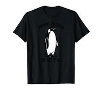 Gráfico de pingüino con Divertido Dicho Formal de Pollo del mar Camiseta