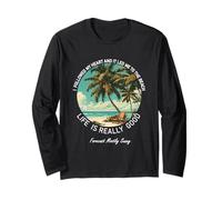 Gráfico de Playa de Verano Life Is Really Good I Followed My Heart Manga Larga