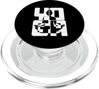 Gráfico de postura de yoga para una respiración de meditación de vida consciente PopSockets PopGrip para MagSafe