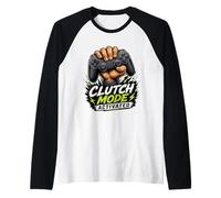 Gráfico de Potencia de Jugador Activado en Modo Embrague Camiseta Manga Raglan