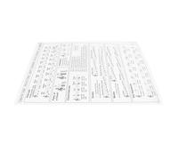 Gráfico de Práctica de Acordes de Arpa, Gráfico de Acordes de Arpa Fácil de Entender en Escamas de Aprendizaje Duradero para Jugar para Jugar (L)