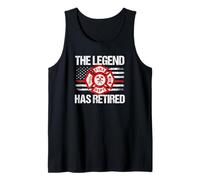 Gráfico de Primera Respuesta de la Leyenda del Bombero Retirado Camiseta sin Mangas