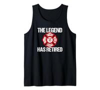 Gráfico de Primera Respuesta de la Leyenda del Bombero Retirado Camiseta sin Mangas
