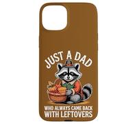 Gráfico de raccoon de gracias para papá divertido Carcasa para iPhone 15 Plus